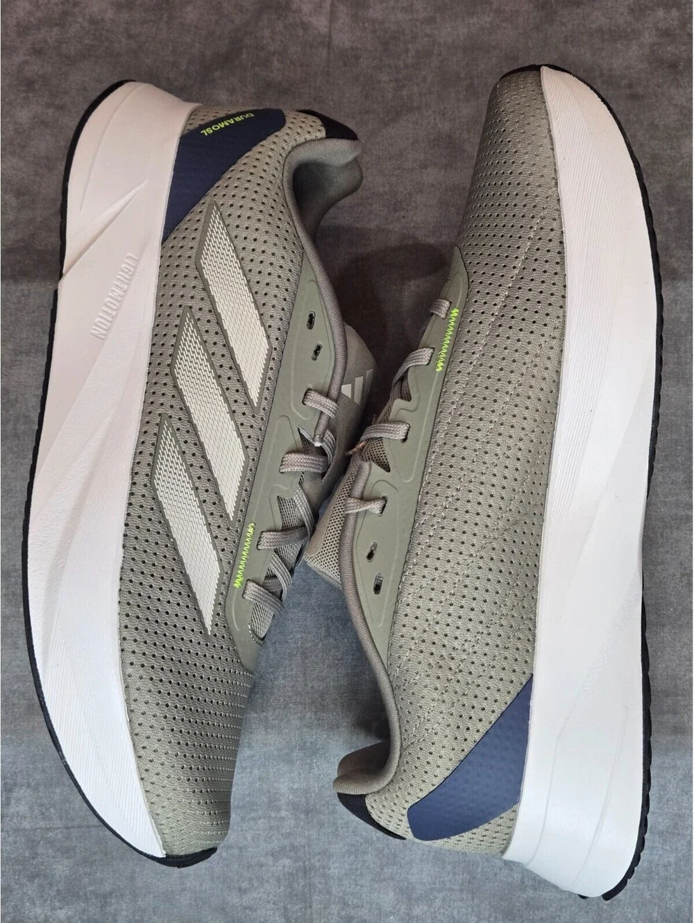 adidas Duramo SL - Silver Pebble / Lucid Lemon (IF9484) Men's 10.5 BRAND NEW